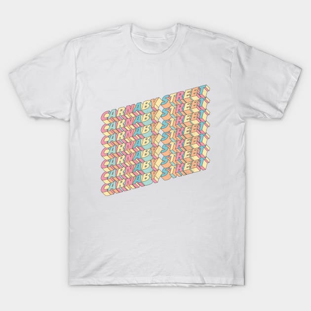 Retro Carnaby Street T-Shirt by stu-dio-art